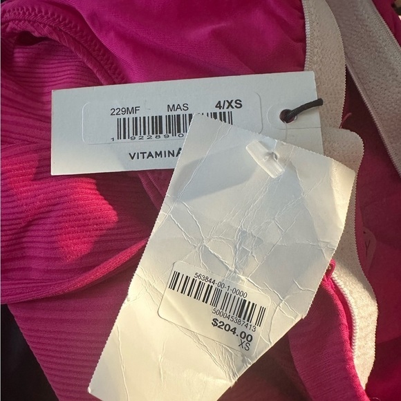 NWT! Vitamin A Jenna High Leg Fuchsia Pink One Piece - EcoLu 🌸 - Picture 4 of 4